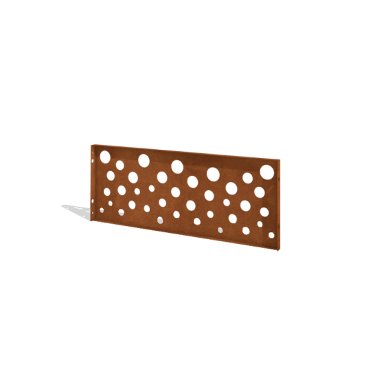 Cortenstaal schutting H paneel B 120 x 47,5 cm