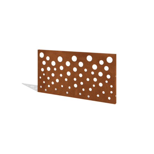 Cortenstaal schutting H - Paneel B - 120 x 63,3 cm