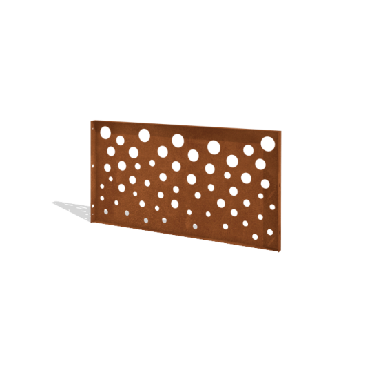 Cortenstaal schutting H - Paneel B - 120 x 63,3 cm