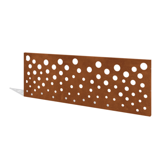 Cortenstaal schutting H - Paneel B - 180 x 63,3 cm