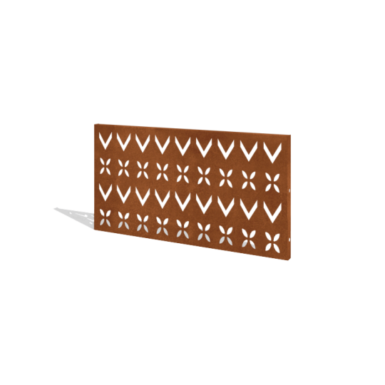 Cortenstaal schutting H - Paneel V - 120 x 63,3 cm