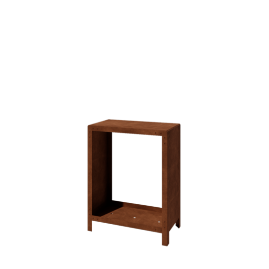 Cortenstaal houtopslag - Indiana - 80 x 40 x 100 cm