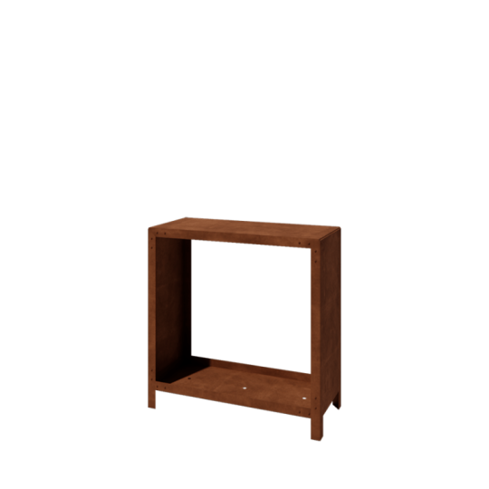 Cortenstaal houtopslag - Indiana - 100 x 40 x 100 cm