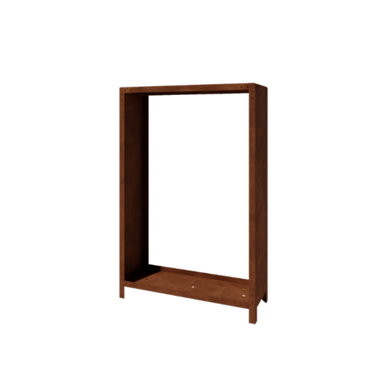 Cortenstaal houtopslag - Indiana - 120 x 40 x 180 cm