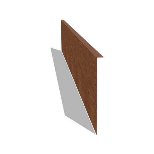 Cortenstaal borderrand - Gezet - Hoogte 34 cm - 240 cm