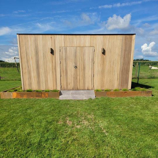 Cortenstaal keerwand - Recht - 100 x 30 cm