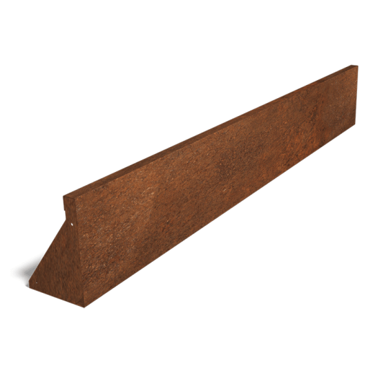 Cortenstaal keerwand - Recht - 200 x 30 cm
