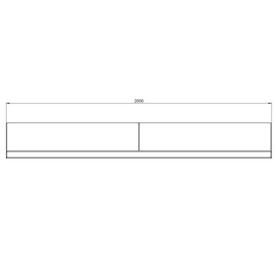 Cortenstaal keerwand recht 200 cm (hoogte 30 cm)