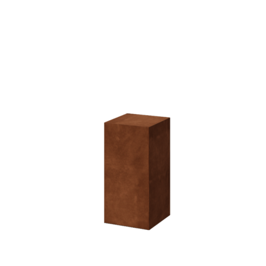 Cortenstaal sokkel - Ohio - 30 x 30 x 60 cm