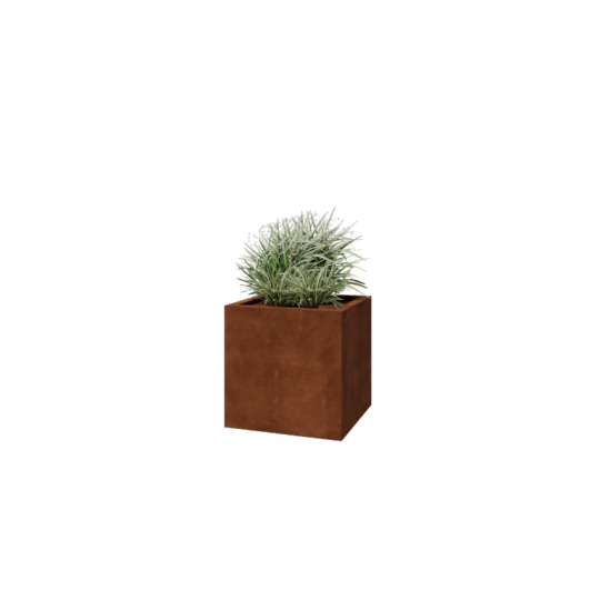Cortenstaal gelaste plantenbak Montana 60 x 60 x 60 cm