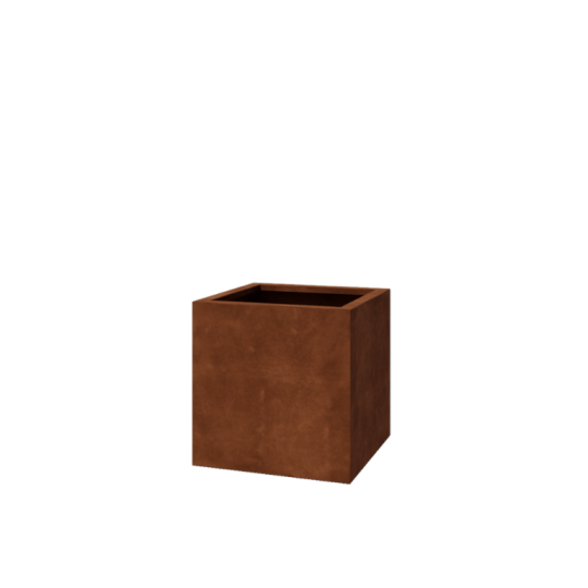 Cortenstaal gelaste plantenbak Montana 60 x 60 x 60 cm