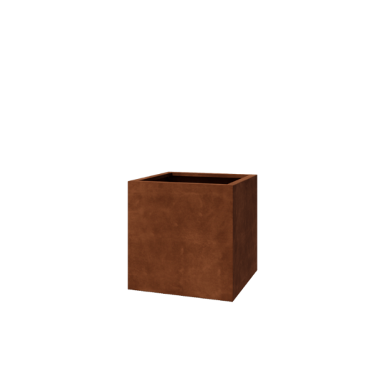 Cortenstaal gelaste plantenbak Montana 70 x 70 x 70 cm