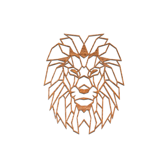 Cortenstaal wanddecoratie Leeuw 1.0 - small