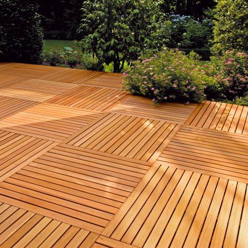 Hardhouten tegel 100 x 100 cm.