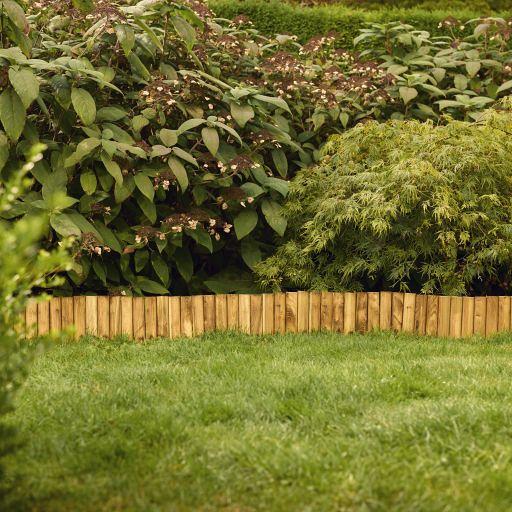 Rolborder Ø 5 x 20 x 250 cm, groen geïmpregneerd.