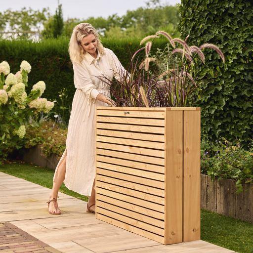 Terrasbloembak Elan Excellent douglas, 93 x 30 x 103 cm, onbehandeld.