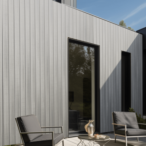WPC WEO Essential Light Grey – Gevel- en Tuinscherm Plank 1,5x17,3x290 cm (wb 153 mm) FSC 100%