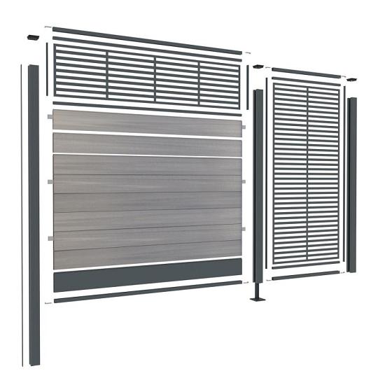 WPC Premium Fence Board Dark Grey – Tuinscherm Plank 21 × 310 mm (wb 300 mm) L-178 cm FSC® 100%