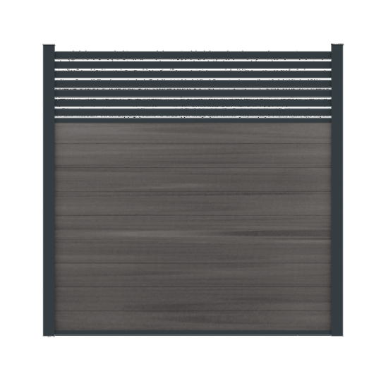 Boston alu rhombus profiel 2,1x7,5x178 cm RAL7016