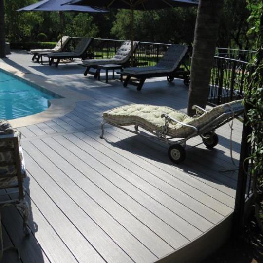 WPC 2,25x21x300 cm plank Fiberdeck Premium RHK Light Grey