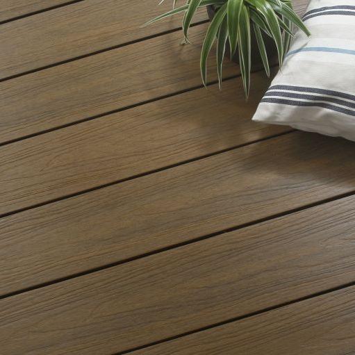 WPC 2,25×21×500 cm plank Fiberdeck Premium Massief Teak