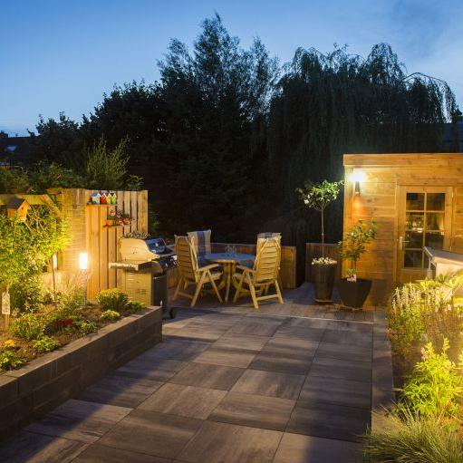 Soft Comfort 60x60x4 cm Grijs/Zwart