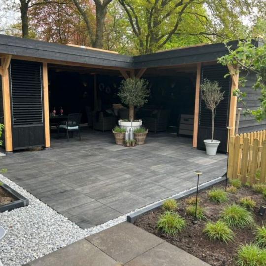 Soft Comfort 60x60x4 cm Grijs/Zwart