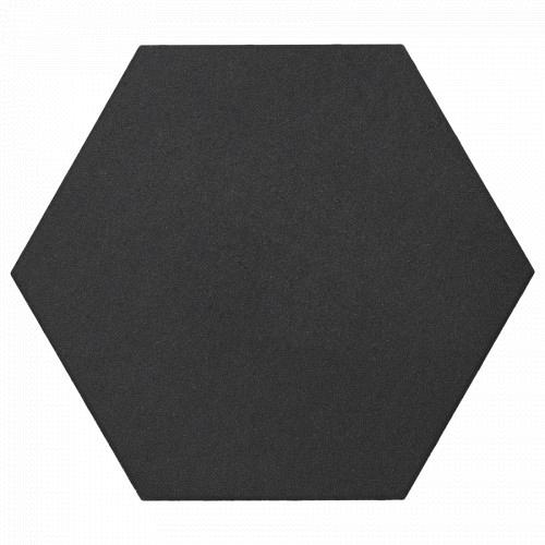 Soft Comfort Zeskant 60/52,5x30x4 cm Nero