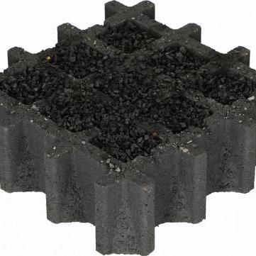 Aquadraintegel 30x30x8cm Nero