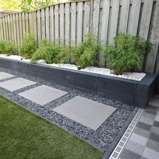 Betonbiels 12x20x120 cm Antraciet