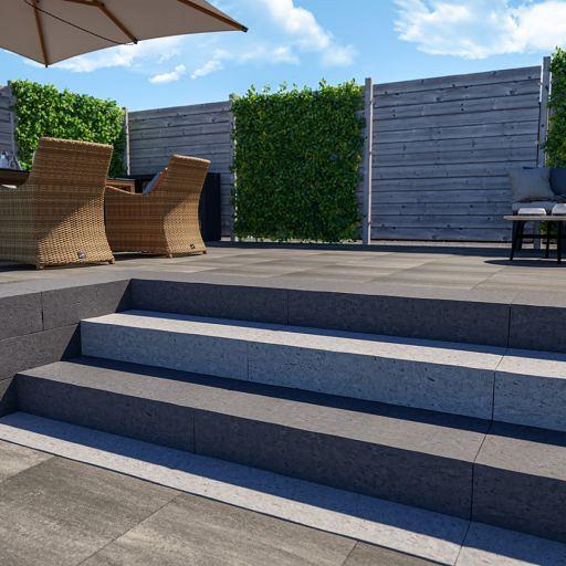 Traptrede 18x40x100 cm Grijs