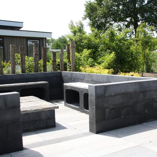 U-element 40x40x50 cm Antraciet