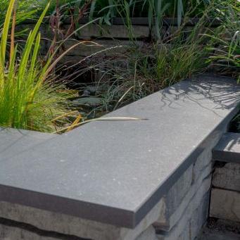 Vijverrand 100x20x3 cm Black (6 zijdes verzoet, 8 facetranden)