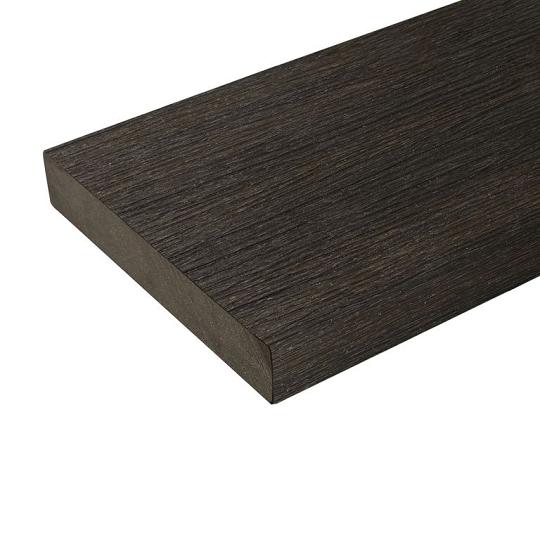 WPC 2,25x13,8x300 cm Fiberdeck Vintage Wengé Kantplank Massief – Duurzame Afwerking met Luxe Houtloo