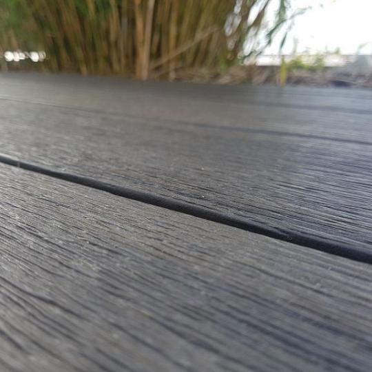 WPC 2,25x13,8x400 cm Fiberdeck Vintage Graphite / Wengé – Duurzaam en Stijlvol Terrasmateriaal