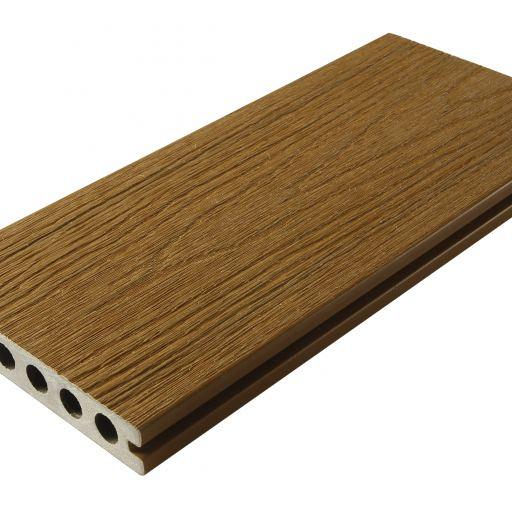 WPC 2,25x13,8x400 cm Fiberdeck Premium RHK Teak Plank – Duurzaam en Stijlvol