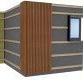 WEO35-60 Alu F-profiel Teak L-300cm 65x80mm - RAL8024
