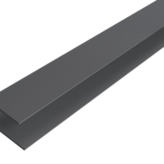 Alu WEO Essential Gardenwall F-profiel Light Grey 35x45mm L-300 cm RAL7006