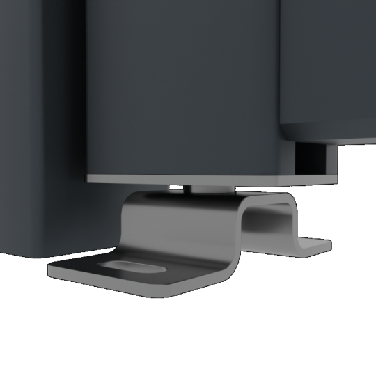 Boston alu vulbaar poortframe 98x183 cm RAL9005 incl insteekslot