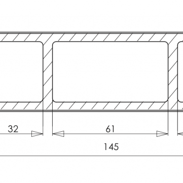 Brise soleil balk 4,2x14,5x390 cm Cedar