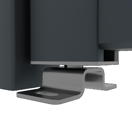 Boston alu vulbaar poortframe 98x183 cm RAL7016 incl insteekslot