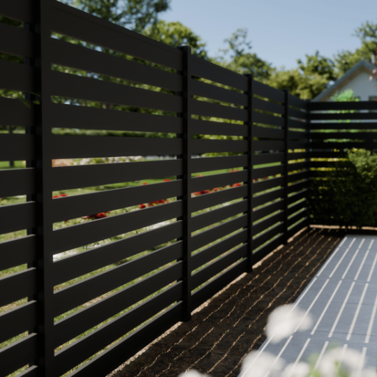 Boston alu lamel 2,1x4,5x178 cm RAL9005