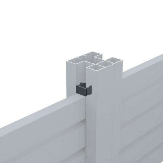 Boston alu rhombus profiel 2,1x7,5x178 cm RAL7016