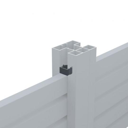 Boston alu rhombus profiel 2,1x7,5x178 cm RAL9005