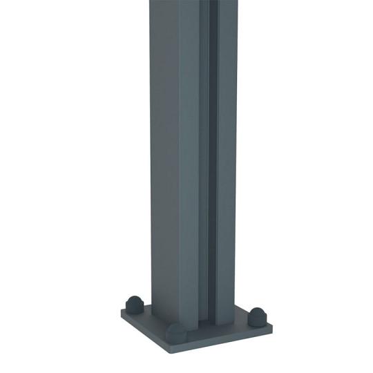 Boston alu H paal 7,5x7,5x240 cm