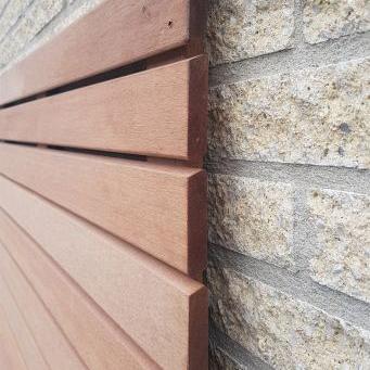 Keruing scherm 51 Rhombus 180x180cm Premium