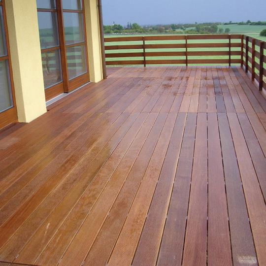 Bangkirai plank v-groeven Premium 2,7x19x427 cm