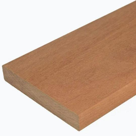 Afri-kulu terrasplank glad P410 KD18% FAS Premium 2,5x14,5x365 cm roodbruin