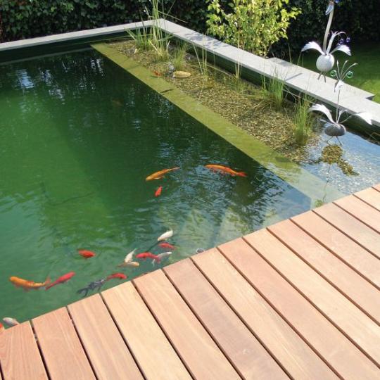 Afri-kulu terrasplank glad Hybrid P131  KD18% Premium 2,1x14,5x485 cm roodbruin