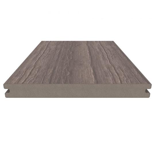 NewTechWood HKC co-extrusie dekdeel massief old world, 2,3 x 21 x 400 cm, Silver Ash.